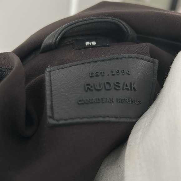 Rudsak Asymmetrical Jacket Leather Sleeves - Picture 16 of 16